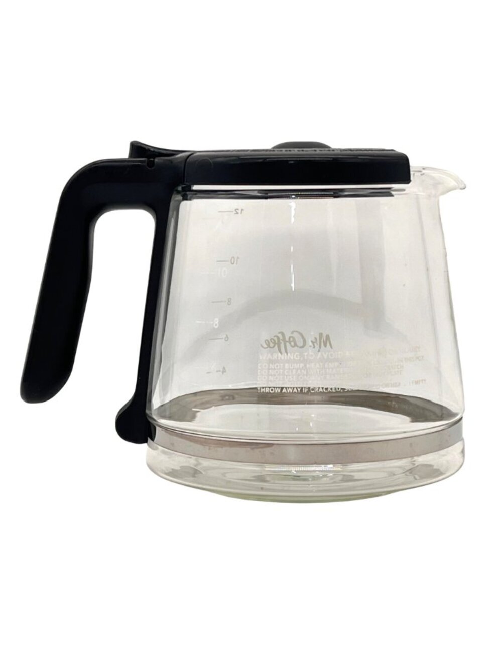 Mr. Coffee Replacement 12-Cup Glass Carafe With Black Handle For Coffee Makers - Picture 3 of 9